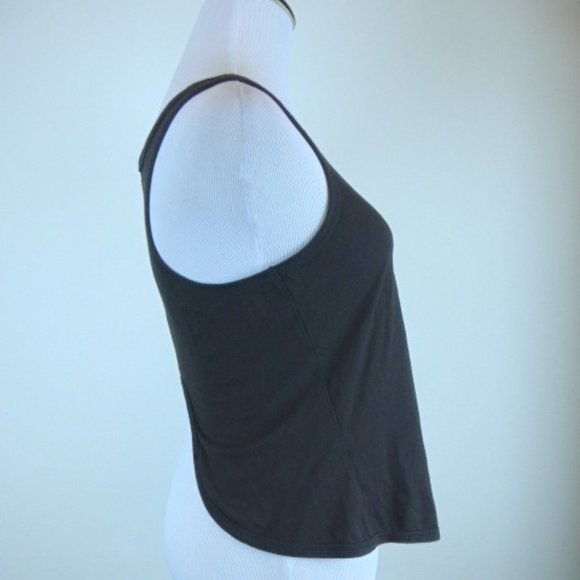 DIESEL black cotton.gold embroidered tank top L - Picture 3 of 4